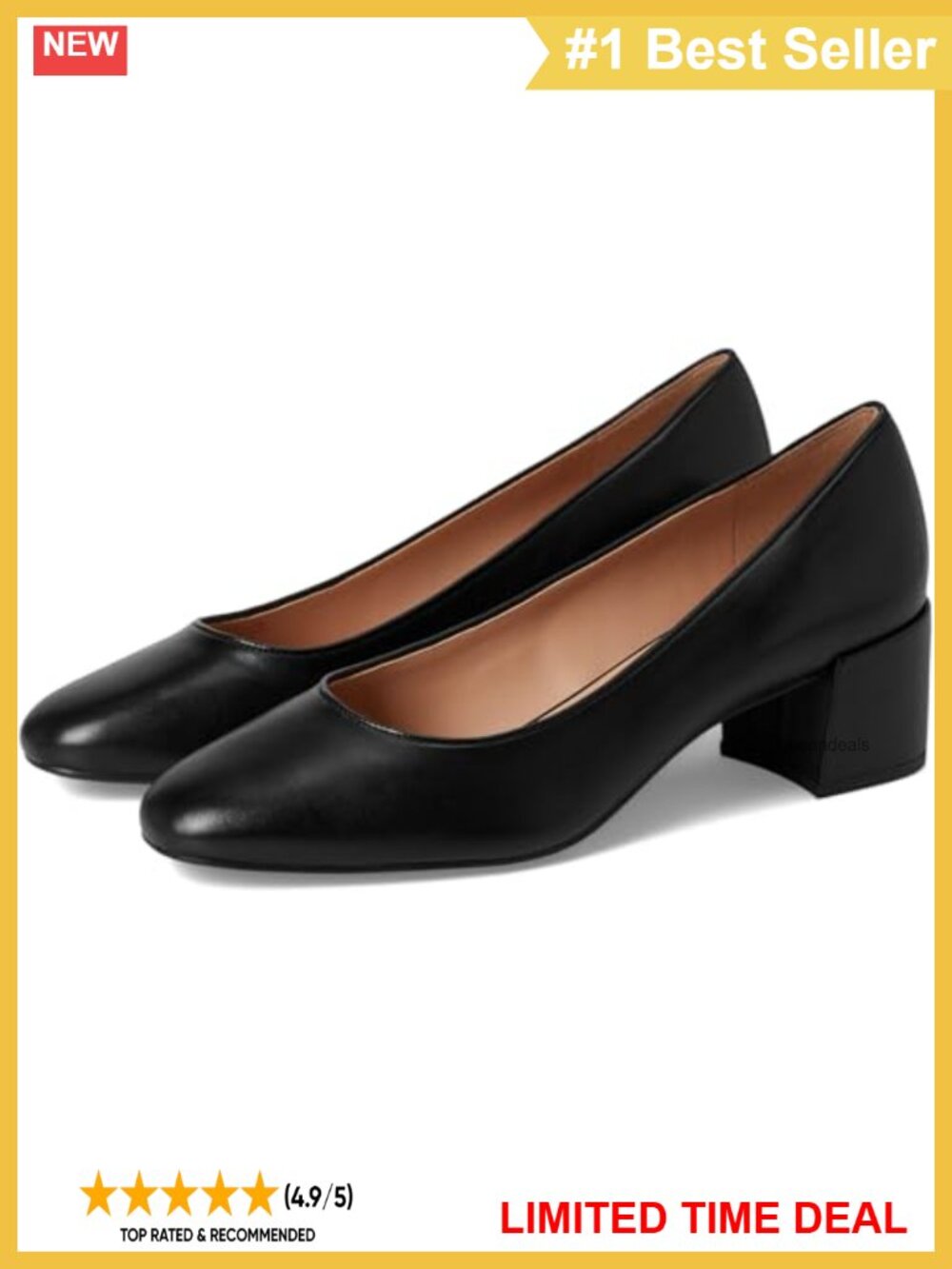 Cole Haan Go-to Shayla Block Heel Pump Pointed Toe